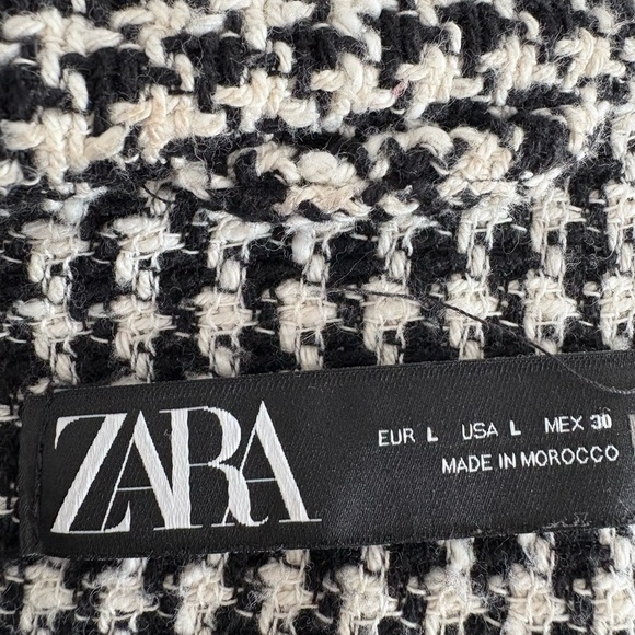 Zara Houndstooth Oversized Shacket - Picture 4 of 6